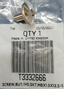 T3332666 | Screw But/Hd Skt M6 x 1.0 x 12 S/S