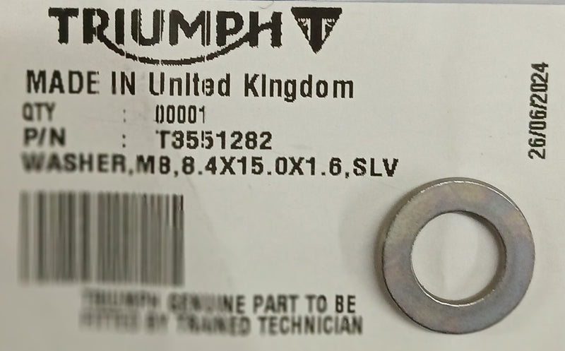 T3551282 | Washer M8 8.4 x 15 x 1.6 Slv