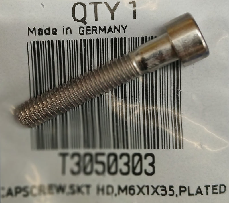 T3050303 | Capscrew SKT HD M6 x 35 Pltd