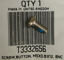 T3332656 | Screw Button M5 x 12 Enc