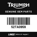 Side Cover, Rear, RH Aluminium Silver, with Decal (52TA0959) barcode