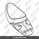 Seat, Single, Black Piping (A9700132)
