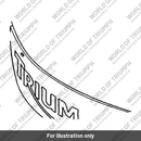 Badge, Tank, Clear, Silver, RH (A9700176)