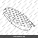Seat Assembly, Quilted, Brown (A9700629)