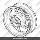 Wheel, Rear, Chrome (A9730303)