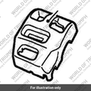 Housing Switch, LHF, Chrome (A9730310)