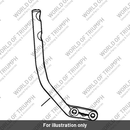 Passenger Backrest Low RH Chrome (A9733452)