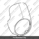 Flyscreen, Painted, Gold Stripe (A9741050-PR)