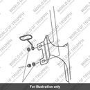 Bracket, Flyscreen, LH, Chrome (A9750082)
