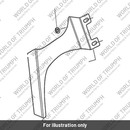 Bracket, Flyscreen, RH, Chrome (A9750083)
