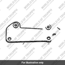Brkt, Solo Rack, LH Chrome (A9750383)