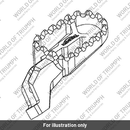 Footrest, Type 1, LH, Grey (A9770039)