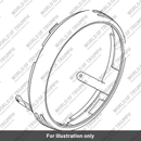 Bezel, Headlight, Machined (A9830124)
