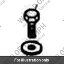 Screw, Hex HD, M8x20, SS (A9910037)