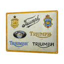 Triumph Lineage Metal Sign