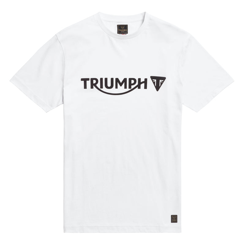 Triumph Mens Cartmel White & Black T Shirt