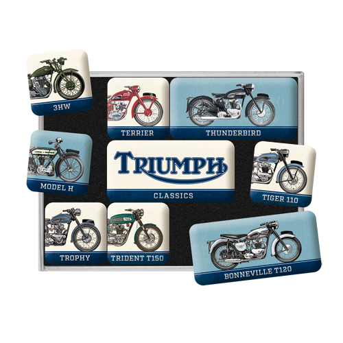 Triumph Model Chart Magnet Set