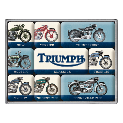 Triumph Model Chart Magnet Set
