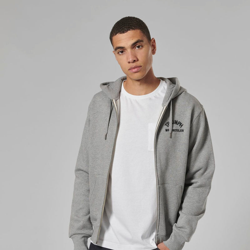 Triumph Dolan Zip Up Hoodie Grey