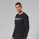 Triumph Mens Bettmann Black Long Sleeve Waffle Top