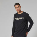 Triumph Mens Bettmann Black Long Sleeve Waffle Top