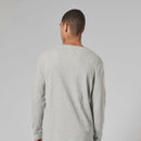 Triumph Mens Bettmann Grey Marl Long Sleeved Waffle Top