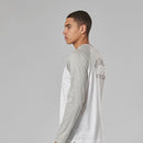 Triumph Mens Blackwell White & Grey Long Sleeved T Shirt