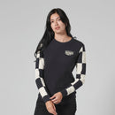 Triumph Ladies Nikki Black & Bone Long Sleeved Top