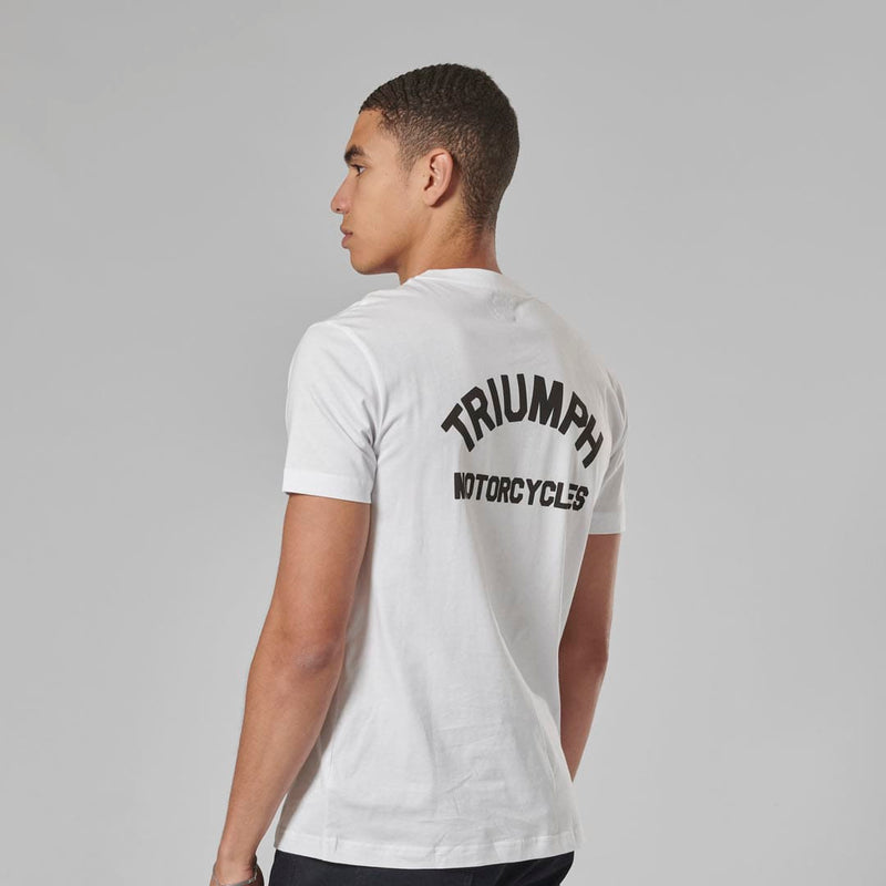 Triumph Mens Ditchling T Shirt - White