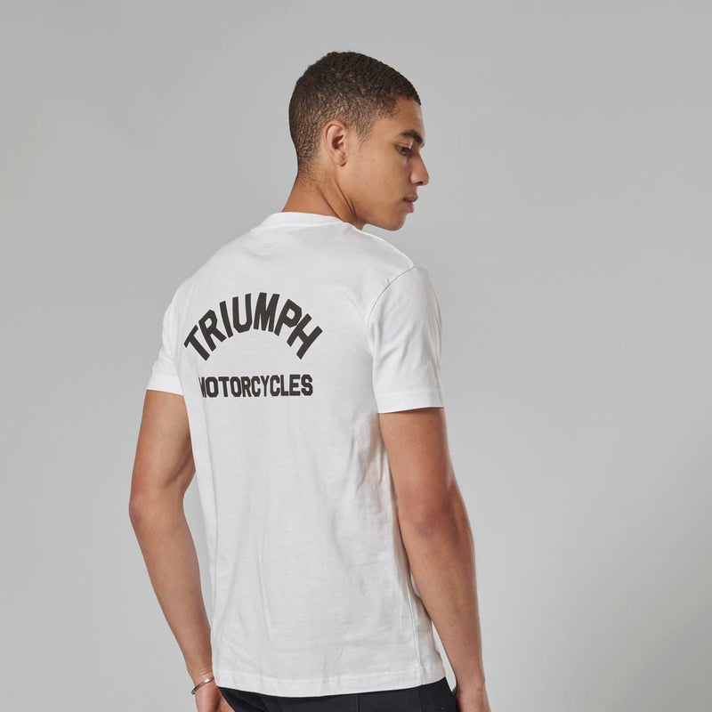 Triumph Mens Ditchling T Shirt - White