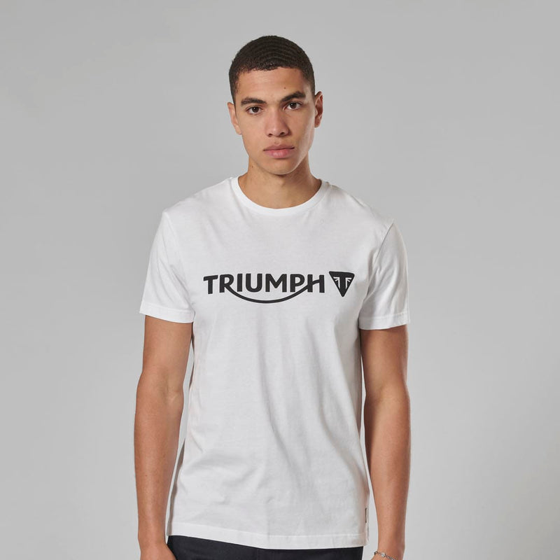 Triumph Mens Cartmel White & Black T Shirt