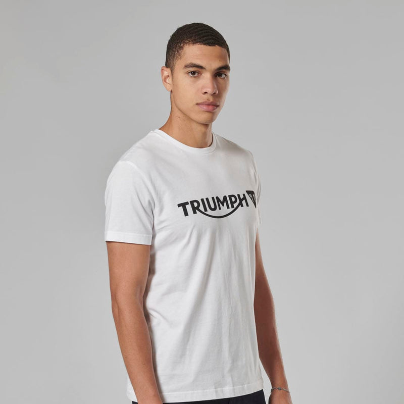 Triumph Mens Cartmel White & Black T Shirt