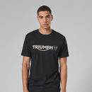 Triumph Mens Cartmel Jet Black & Bone T Shirt