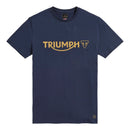 Triumph Mens Cartmel Black Iris & Gold T Shirt