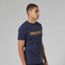 Triumph Mens Cartmel Black Iris & Gold T Shirt