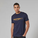 Triumph Mens Cartmel Black Iris & Gold T Shirt