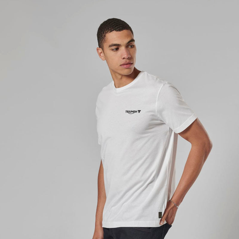 Triumph Mens Earling White T Shirt
