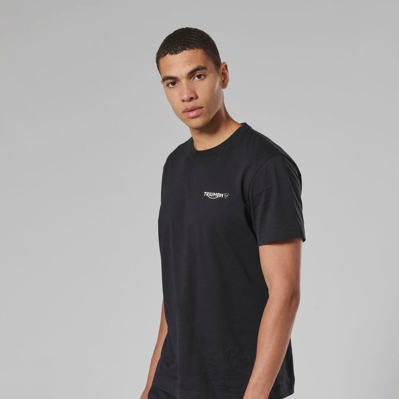 Triumph Mens Earling Black T Shirt