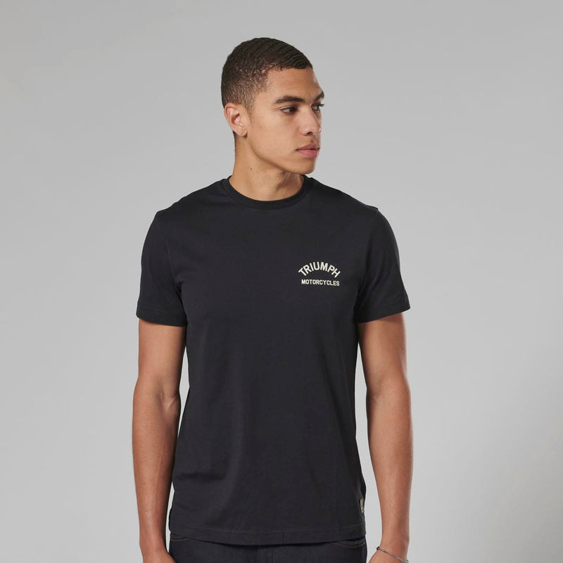 Triumph Mens Castle T Shirt - Black