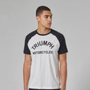 Triumph Mens Saltern White & Black T Shirt