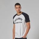 Triumph Mens Saltern White & Black T Shirt