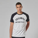 Triumph Mens Saltern White & Black T Shirt