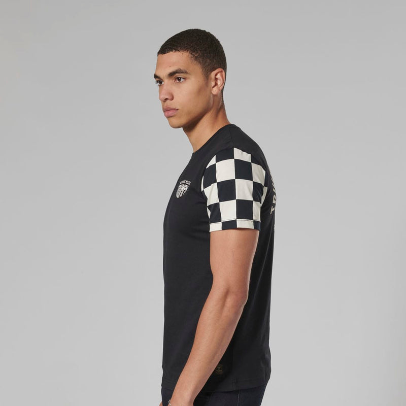 Triumph Mens Preston Black & Bone T Shirt