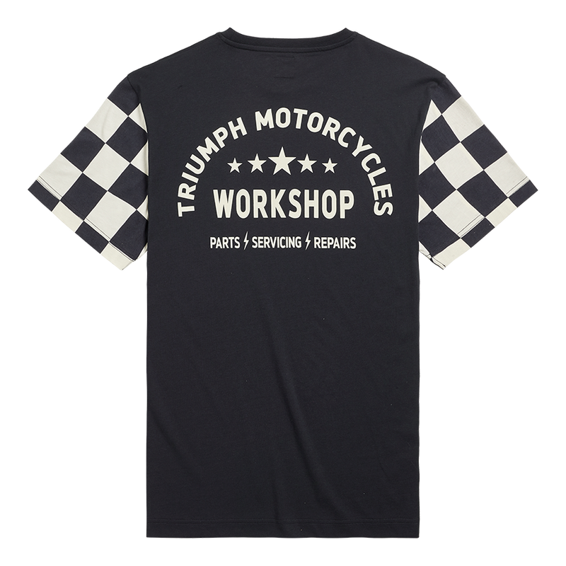 Triumph Mens Preston Black & Bone T Shirt