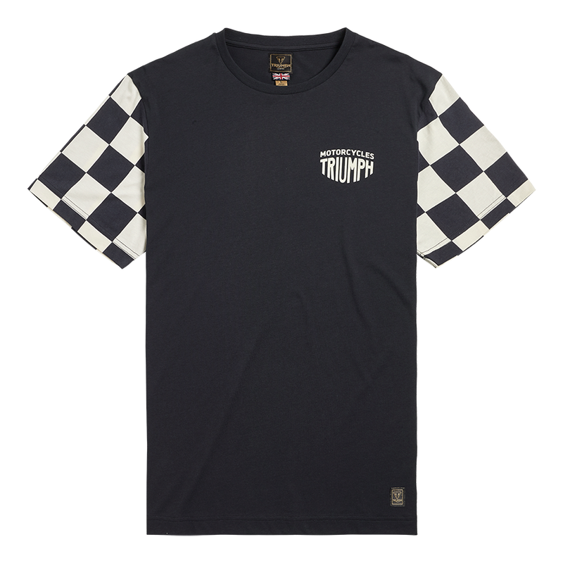 Triumph Mens Preston Black & Bone T Shirt