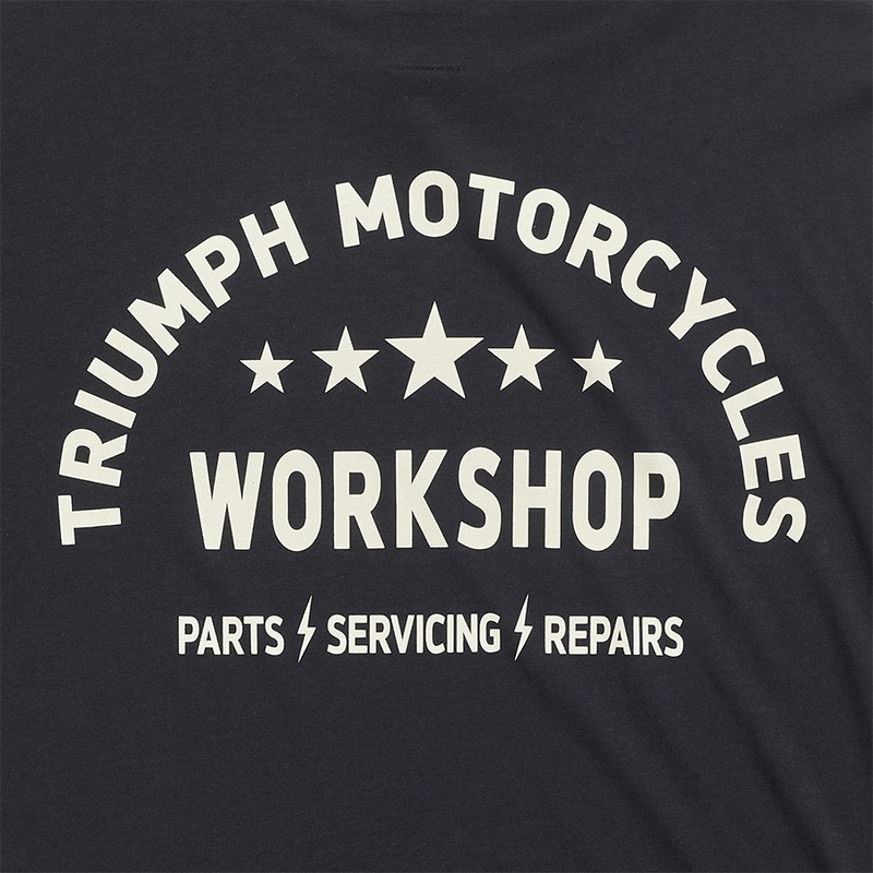 Triumph Mens Preston Black & Bone T Shirt