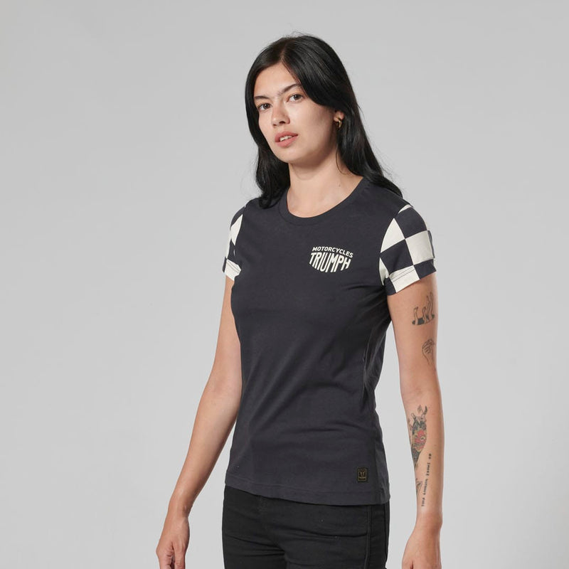 Triumph Ladies Marie Black & Bone T Shirt