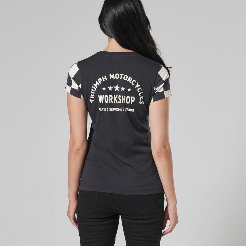 Triumph Ladies Marie Black & Bone T Shirt