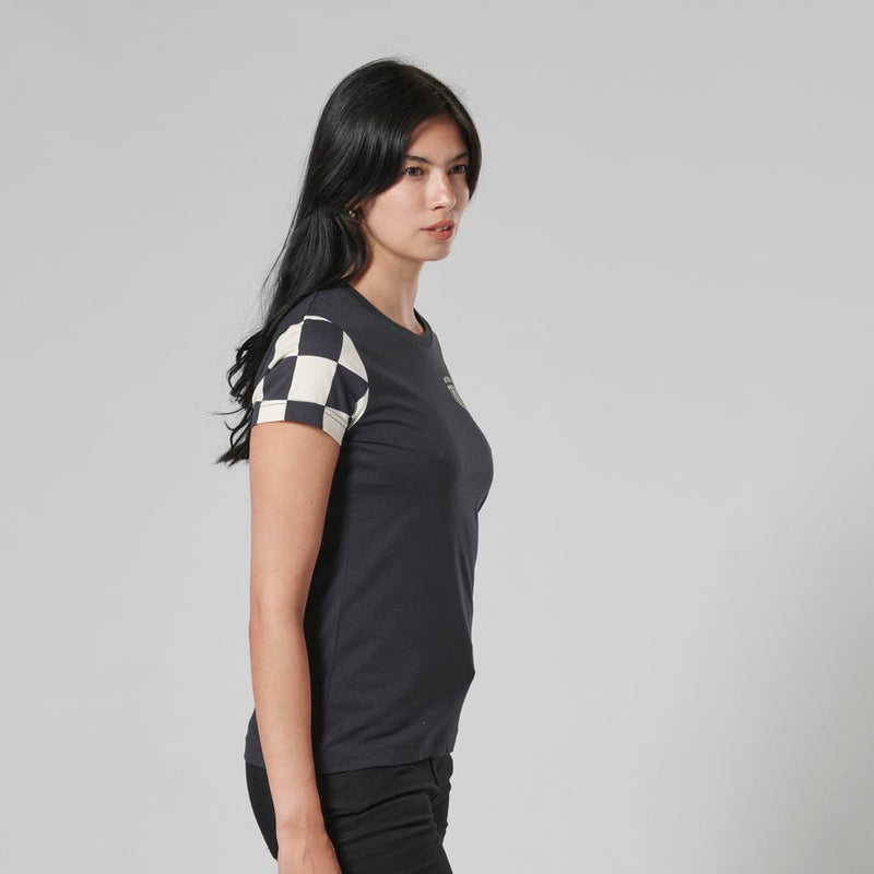 Triumph Ladies Marie Black & Bone T Shirt