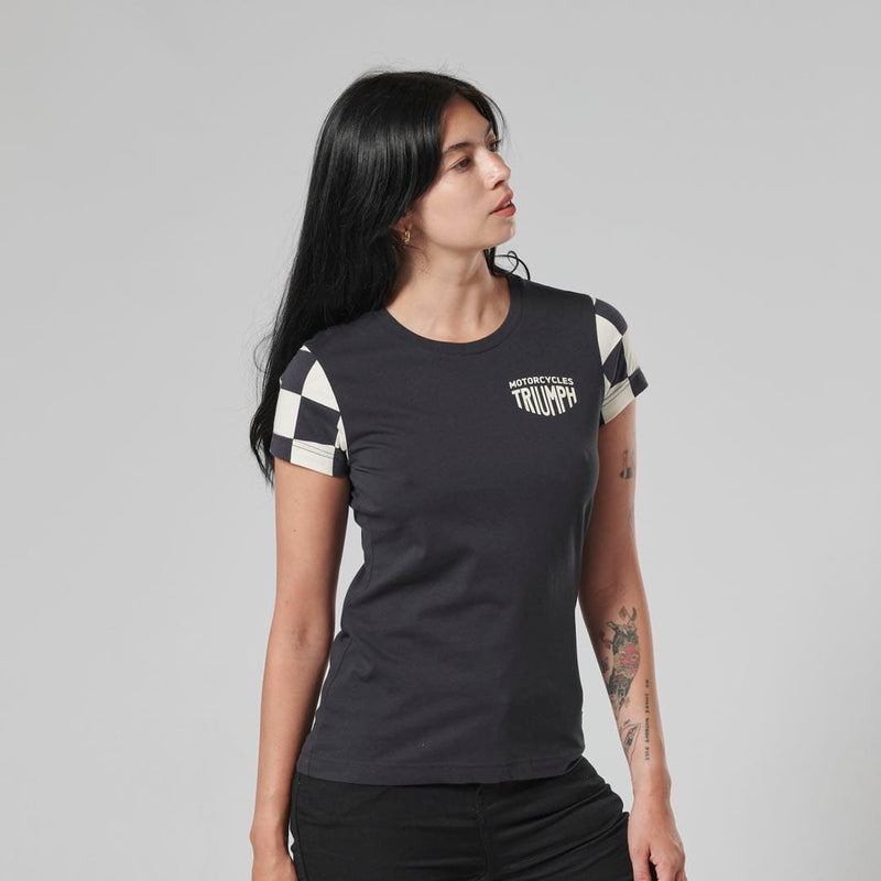 Triumph Ladies Marie Black & Bone T Shirt
